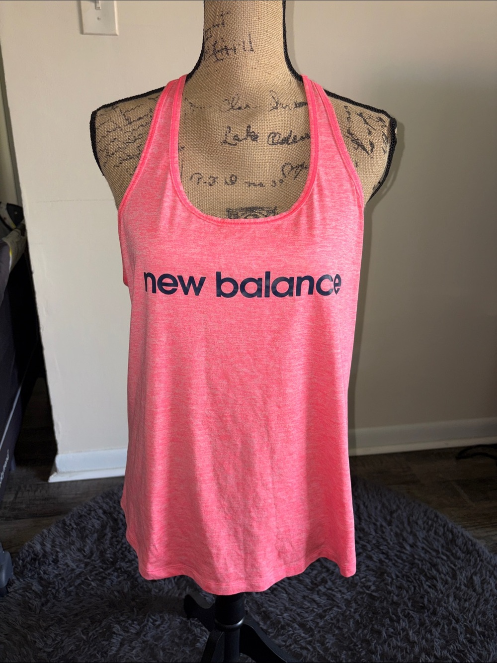 New Balance Neon Pink Racerback Workout Tank